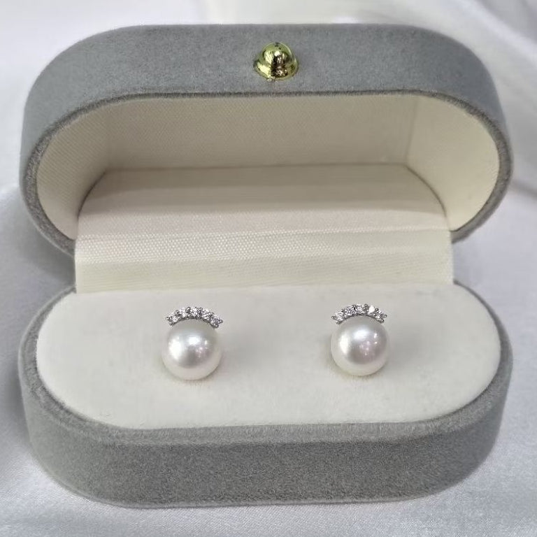 "Betty" 6A Premium Freshwater Pearl Earring 7mm - 7.5mm
