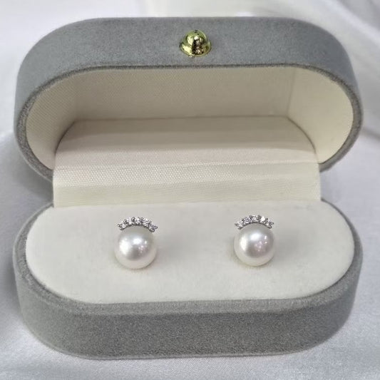 "Betty" 6A Premium Freshwater Pearl Earring 7mm - 7.5mm